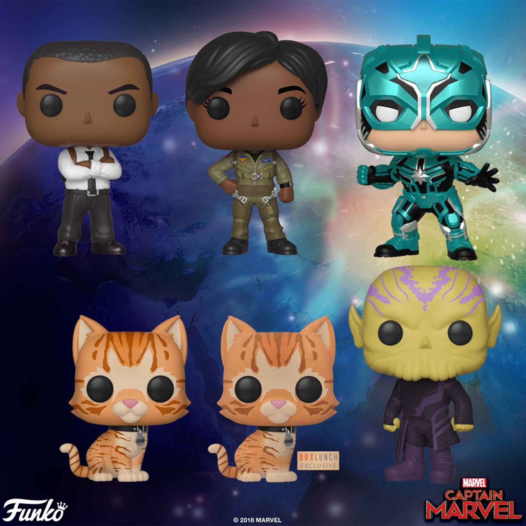 <em>Captain Marvel</em> Funko figures confirm Brie Larsons catty sidekick 2