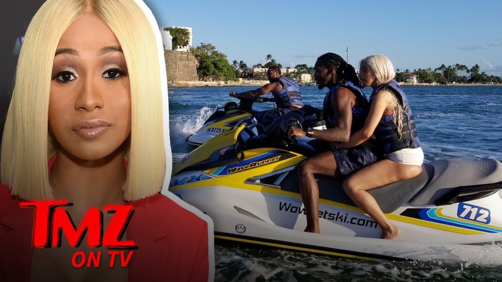 Cardi B and Offset Together on a Jet Ski in Puerto Rico!!! | TMZ TV 1