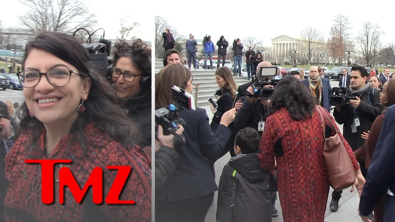 Rashida Tlaib, First Palestinian-American Congresswoman, Swarmed on Capitol Hill | TMZ 3