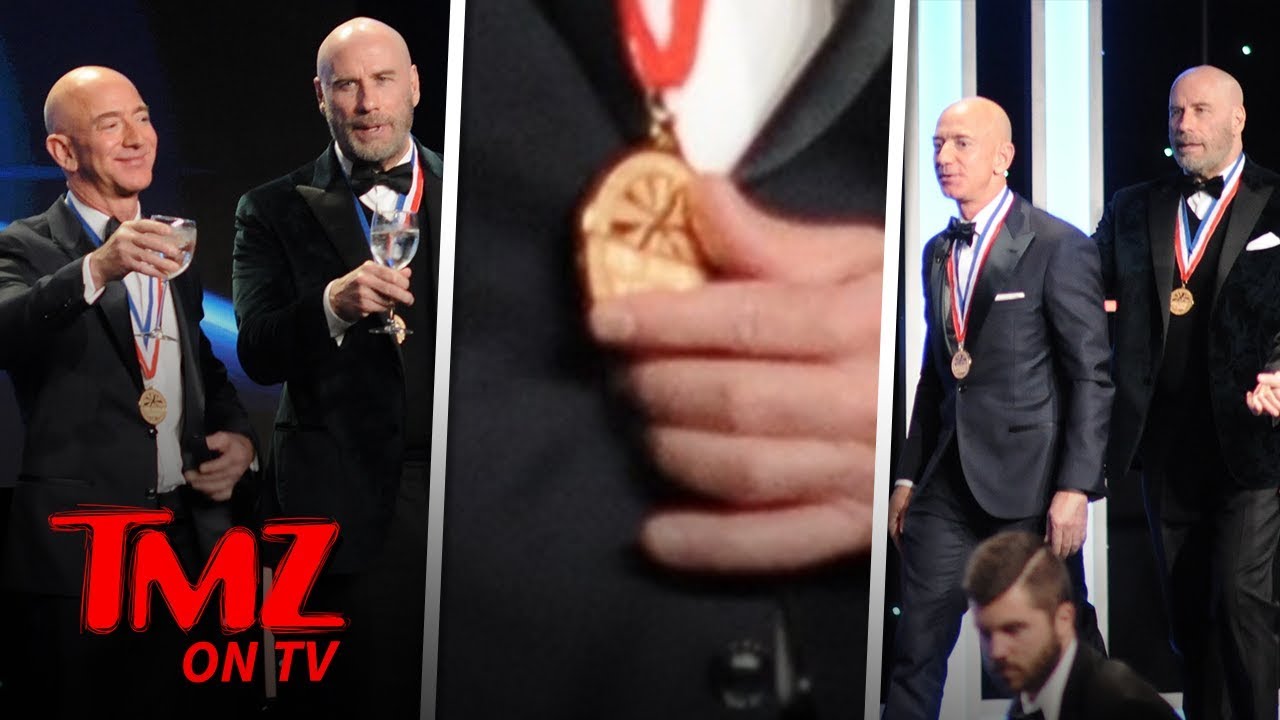 John Travolta & Jeff Bezos Are A Couple Of Bald Studs! | TMZ TV 2
