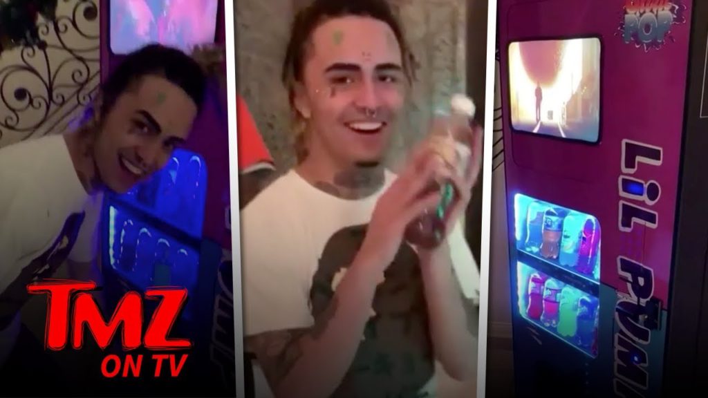 Lil Pump Scores $10k Custom Soda Machine from Exotic Pop | TMZ TV 1