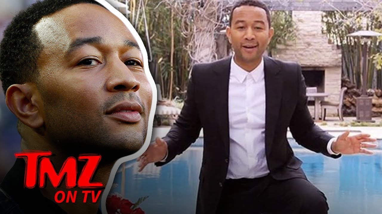 John Legend Is Finally Learning How To Swim! | TMZ TV 3