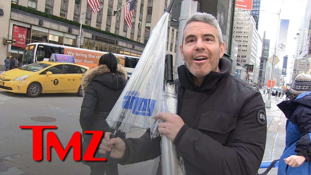 Andy Cohen Gets Personalized Umbrellas After New Year's Eve Rant | TMZ 4