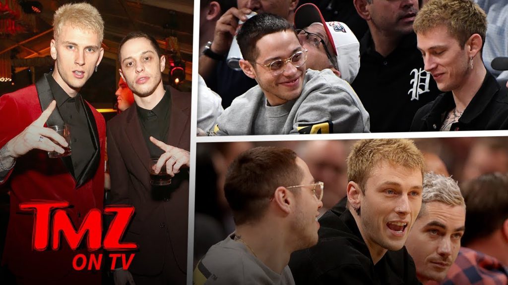 Pete Davidson and Machine Gun Kelly Chill Together at Denver Nuggets Game | TMZ TV 1