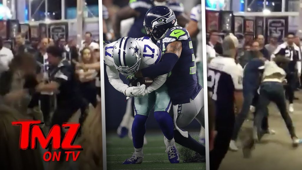 Brawl Breaks Out After Seahawks Vs Cowboys Game! | TMZ TV 1
