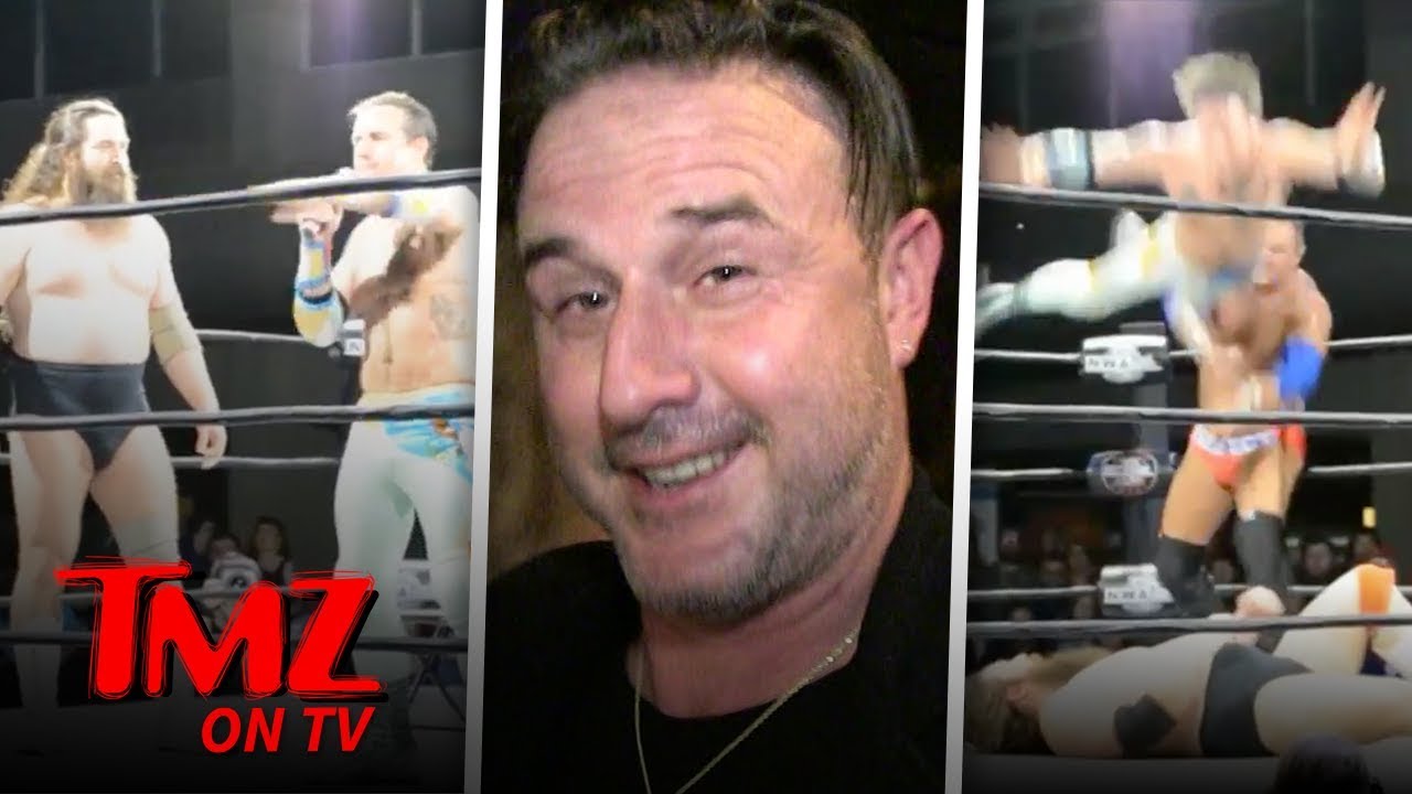 David Arquette Scalps Opponents Head After Winning NWA Wrestling Match | TMZ TV 4