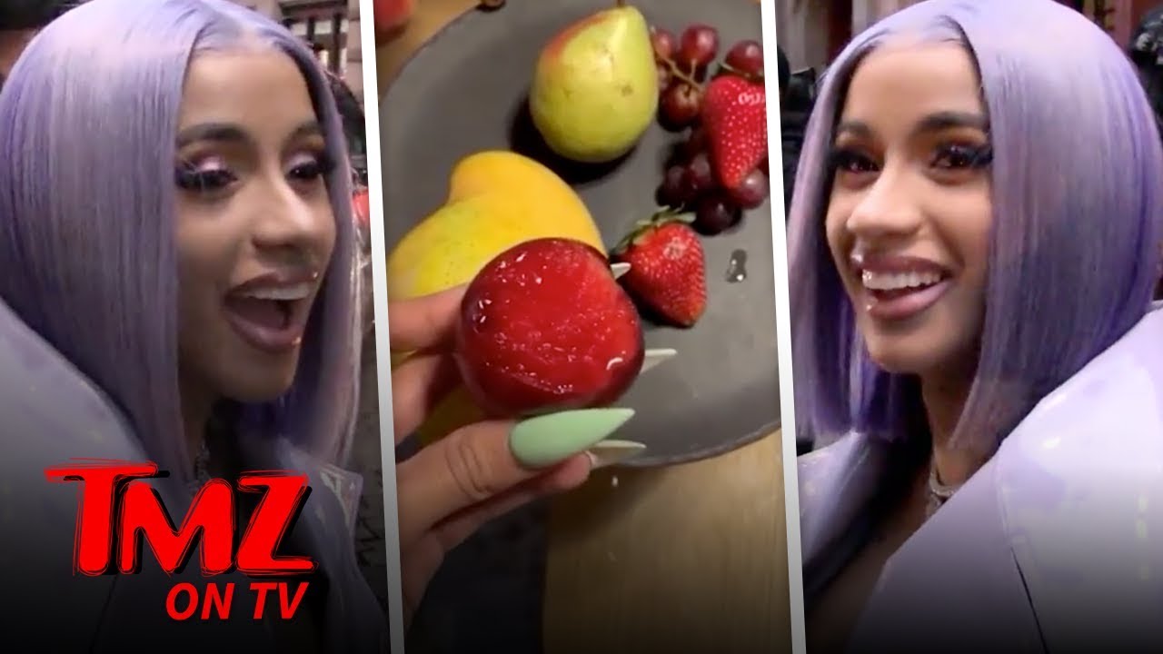 Cardi B Wants An Apology Fruit Basket From TMZ! | TMZ TV 4