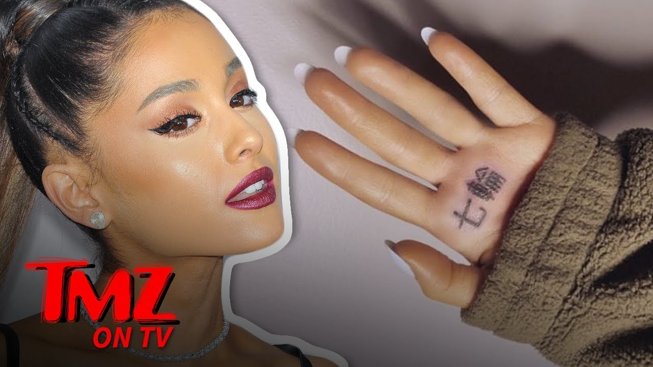 Ariana Grande's New Japanese Hand Tattoo Says Something Very Funny | TMZ TV 3