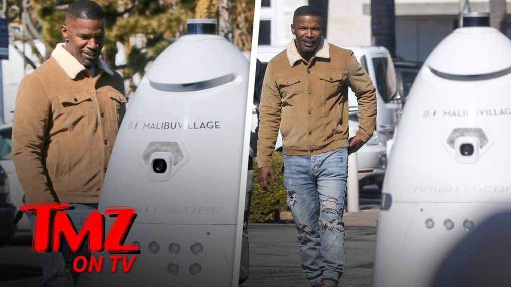 Jamie Foxx Amazed By Weird Robot Security | TMZ TV 1