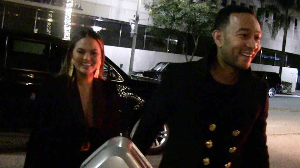 Chrissy Teigen and John Legend Won't Be Eating Pizza with AOC During Grammys 1