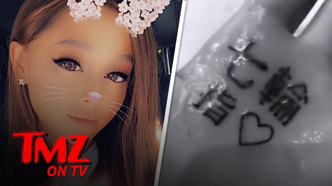 Ariana Grande Botches Tattoo ... AGAIN! | TMZ TV 4