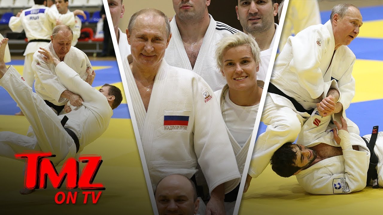 Vladimir Putin Hits the Judo Mats with Russian Olympic Babe | TMZ TV 4