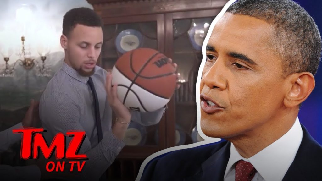 Barack Obama Takes Credit For Steph Curry's Lethal Jump Shot | TMZ TV 1