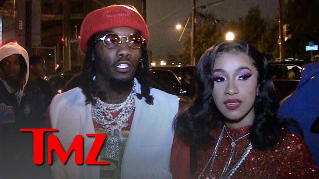 Offset, Cardi B Floss Diamonds Hitting Up 'Father of 4' Album Release Party | TMZ 4