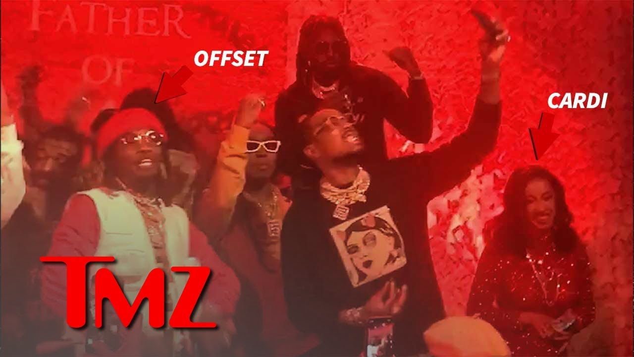 Offset. Cardi B and Others Turn Up At His Listening Party | TMZ 2