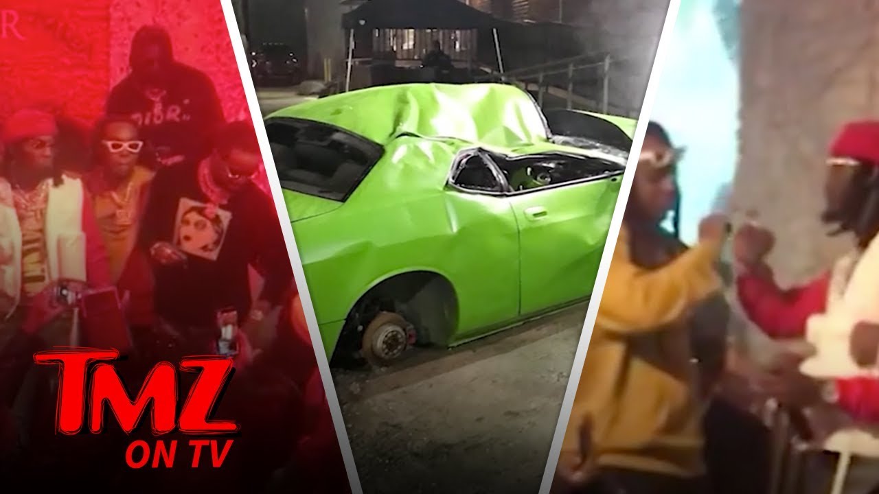 Offset & Cardi Celebrate At Offset's New Album Release Party! | TMZ TV