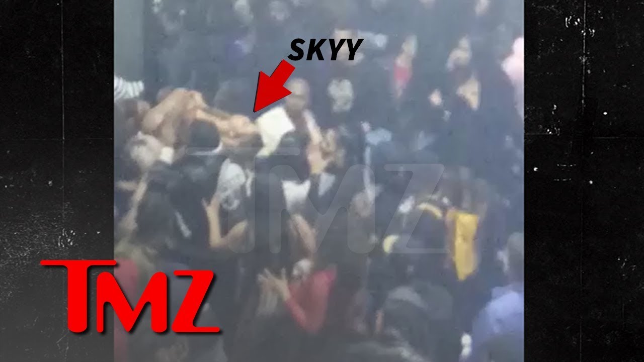 Alexis Skyy Carried Out of Super Bowl Party After People Thought Gunshots Fired | TMZ