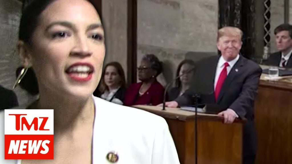 Alexandria Ocasio Cortez Says Trump Trolled Himself in State of the Union | TMZ NEWSROOM TODAY 1