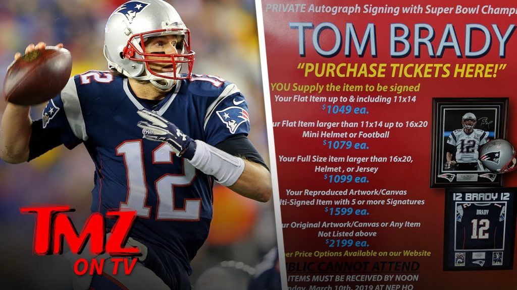 Tom Brady Raking In Big Bucks For His Autograph | TMZ TV 1