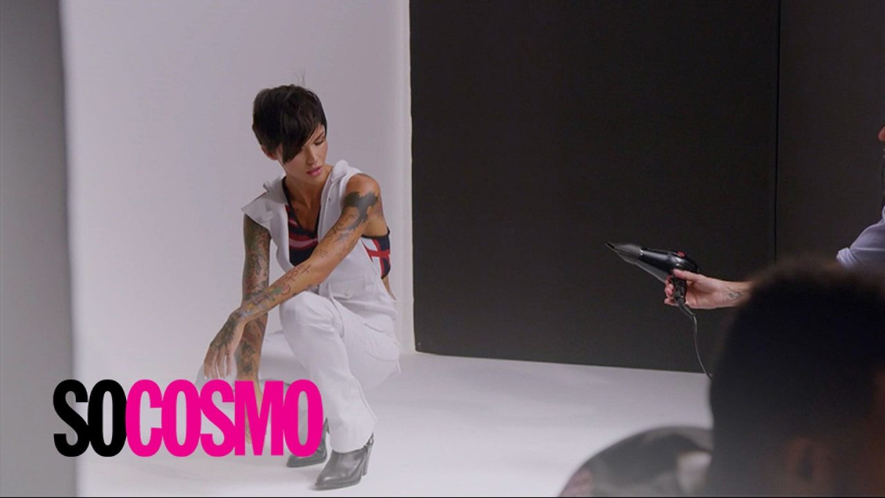 "So Cosmo" Goes Inside Ruby Rose's Cover Shoot | E! 5