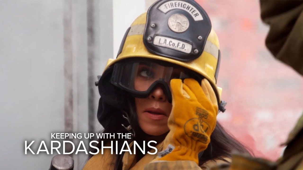 KUWTK | Kourtney Kardashian Fails as a Firefighter | E! 5