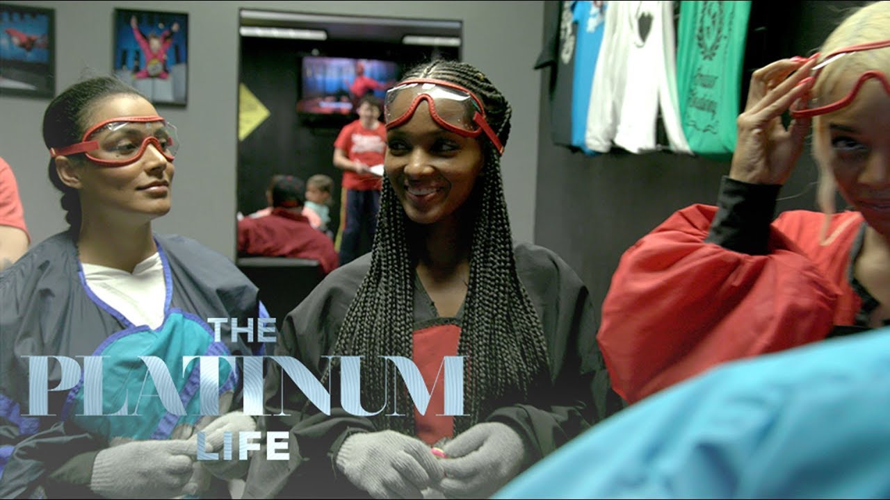 Crystal Finds a Way Out of Indoor Skydiving on "The Platinum Life" | E! 4