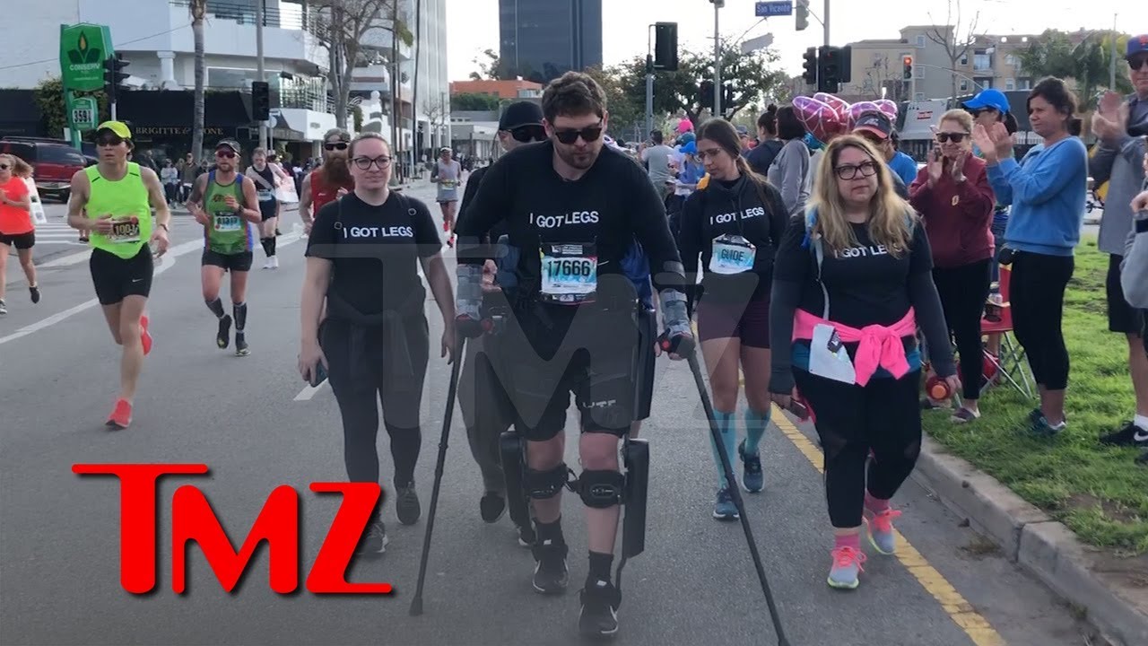 Paralyzed Man Adam Gorlitsky Walked 17.2 Miles at L.A. Marathon | TMZ 2