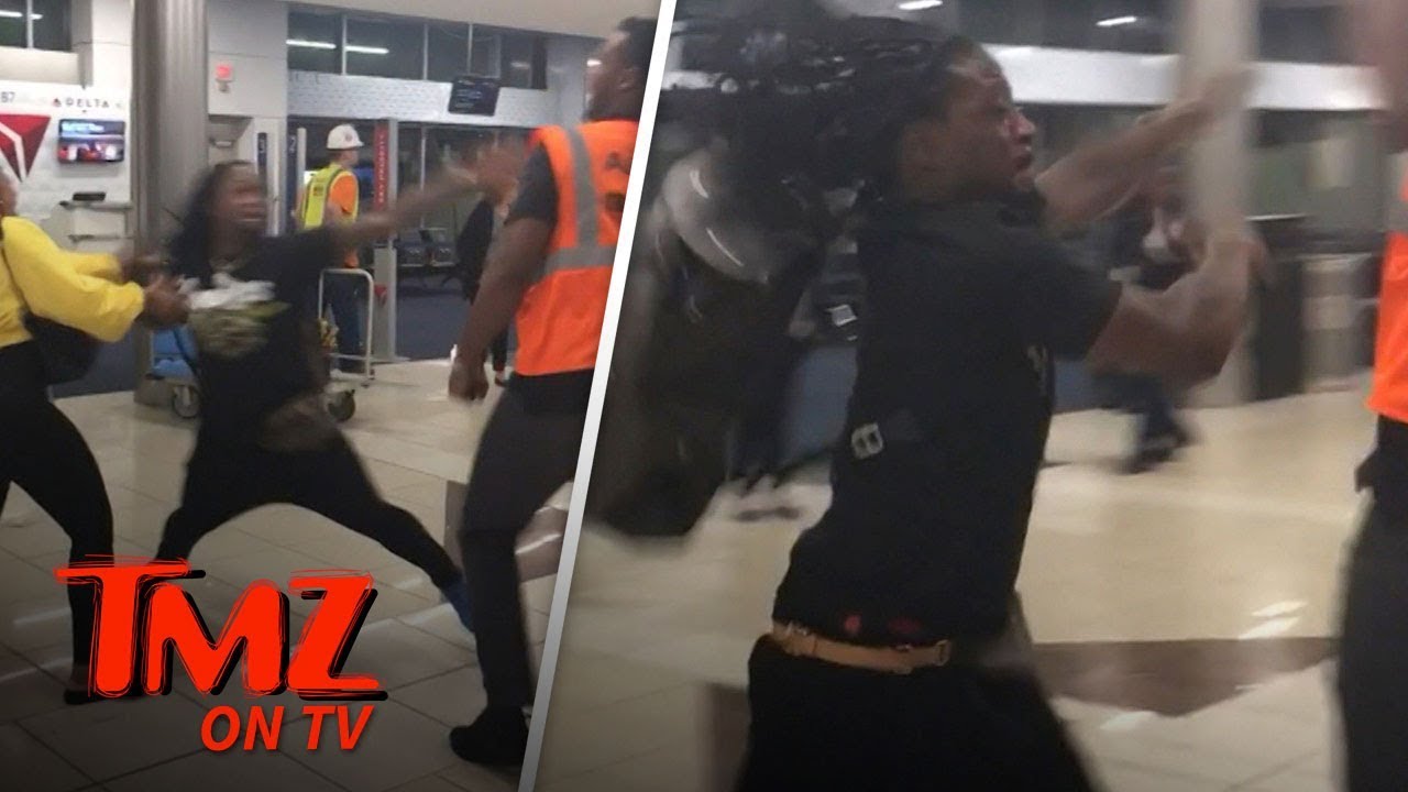 NFL Star In Wild Fight At Airport! | TMZ TV 4