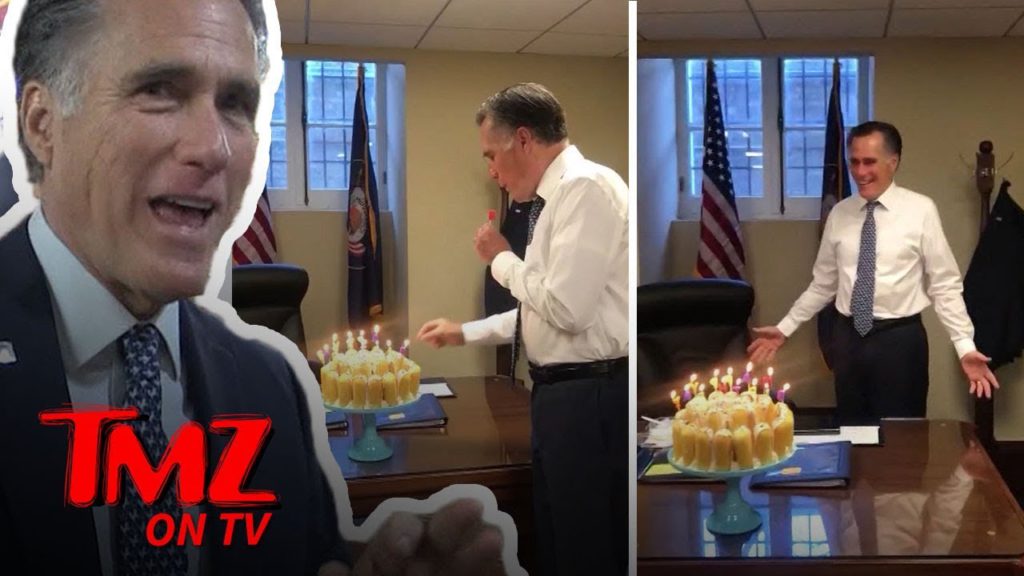 Mitt Romney Has No Idea How To Blow Out Birthday Candles | TMZ TV 1