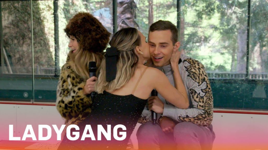 Keltie & Becca Show Adam Rippon Their Skating Skills | LadyGang | E! 1