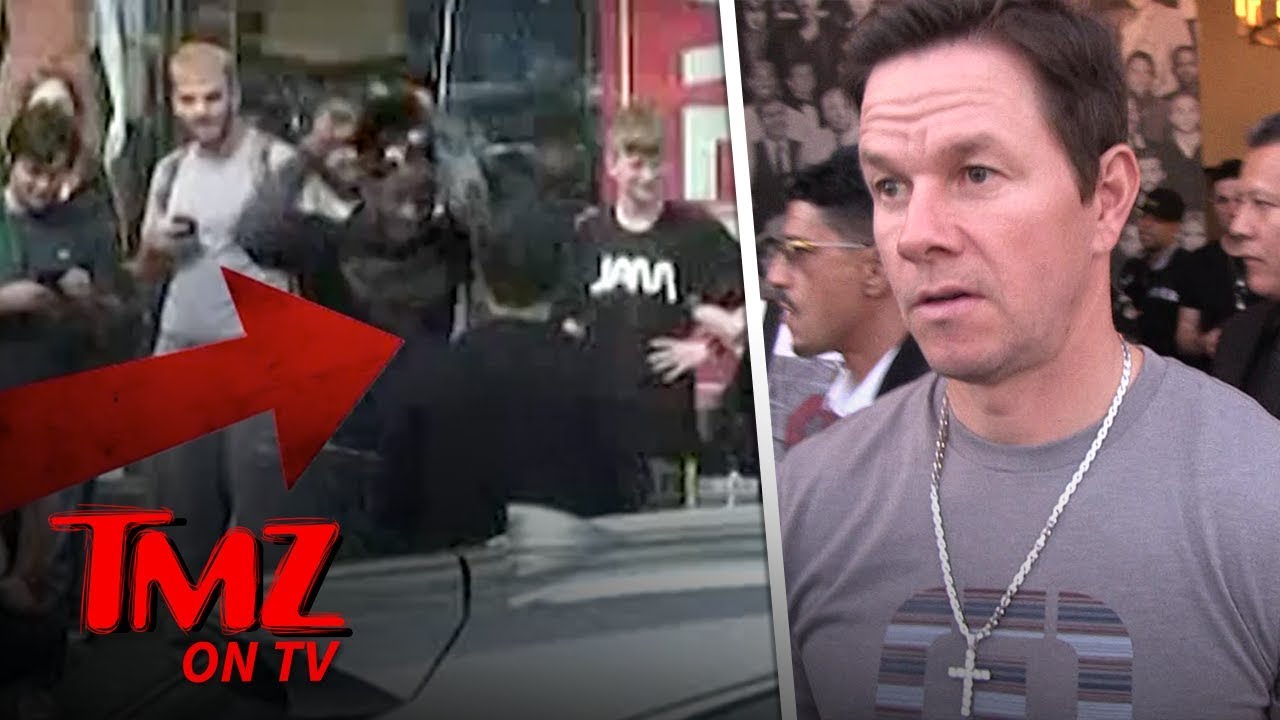 Mark Wahlberg Caught Sneaking Up On Street Performer In Hollywood | TMZ TV 4