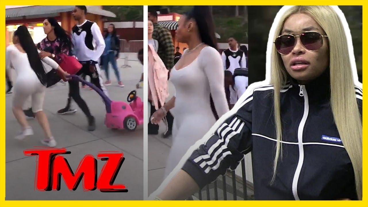Blac Chyna GOES OFF in Six Flags Stroller Fight | TMZ BUZZ 5