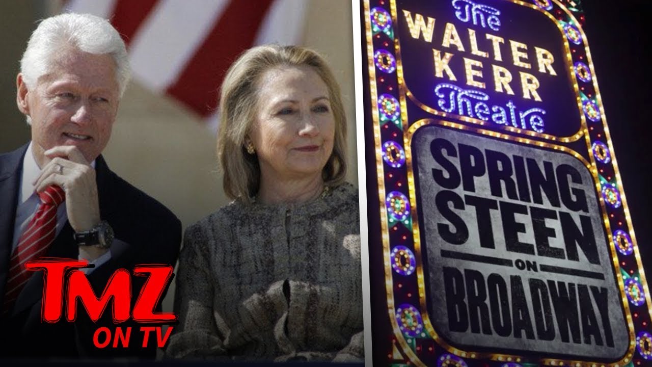 Hillary & Bill Hit Up A Springsteen Concert! | TMZ TV 4