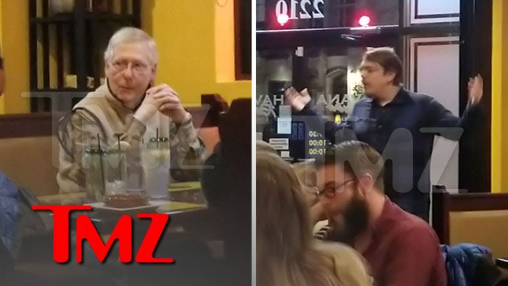 Senator Mitch McConnell Confronted at Restaurant by Angry Customers | TMZ 1