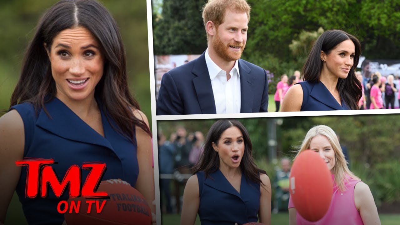 Meghan Markle Shows Off Her Baby Bump | TMZ TV 3