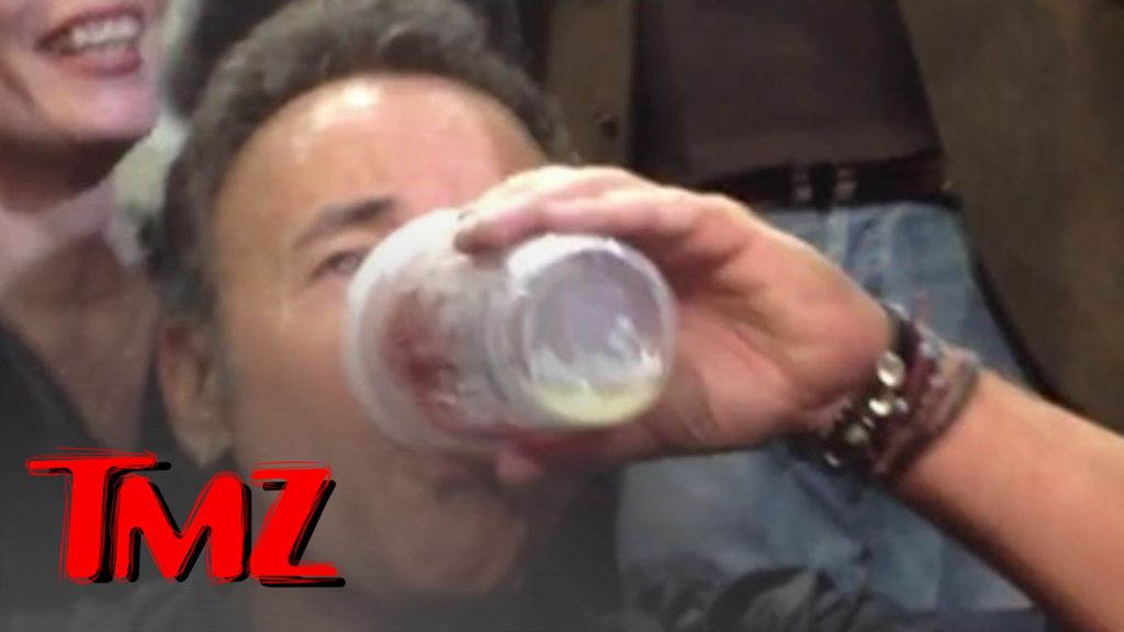 Bruce Springsteen -- Jumps Into Crowd, CHUGS FAN'S BEER | TMZ 1