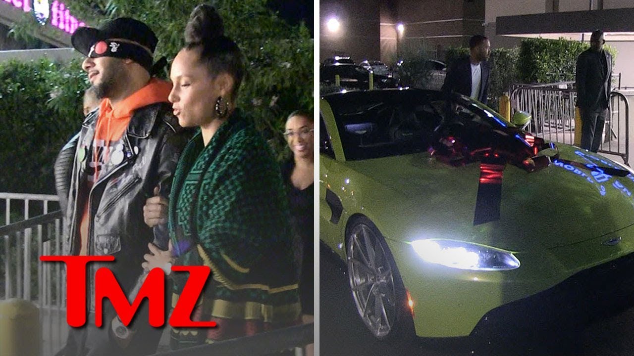 Alicia Keys Surprises Husband Swizz Beatz with Aston Martin for 40th Birthday | TMZ 3