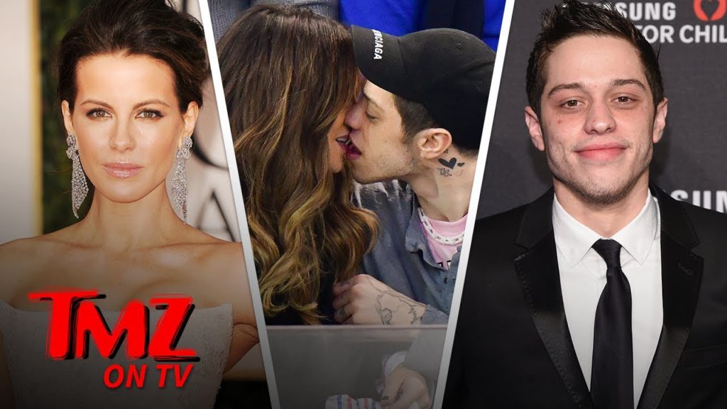 Pete Davidson & Kate Beckinsale Making Out at Hockey Game | TMZ TV 1