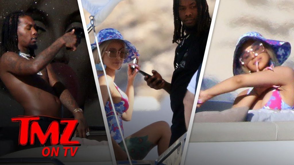 Cardi B and Offset Together on a Yacht in Mexico | TMZ TV 1