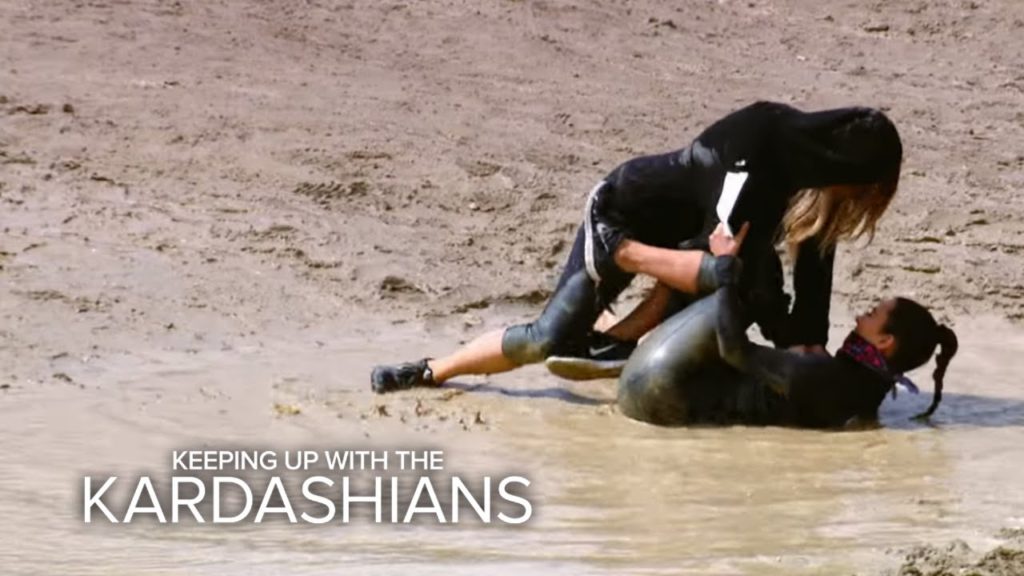 KUWTK | Khloé Tackles Kim on a Mud Run | E! 1