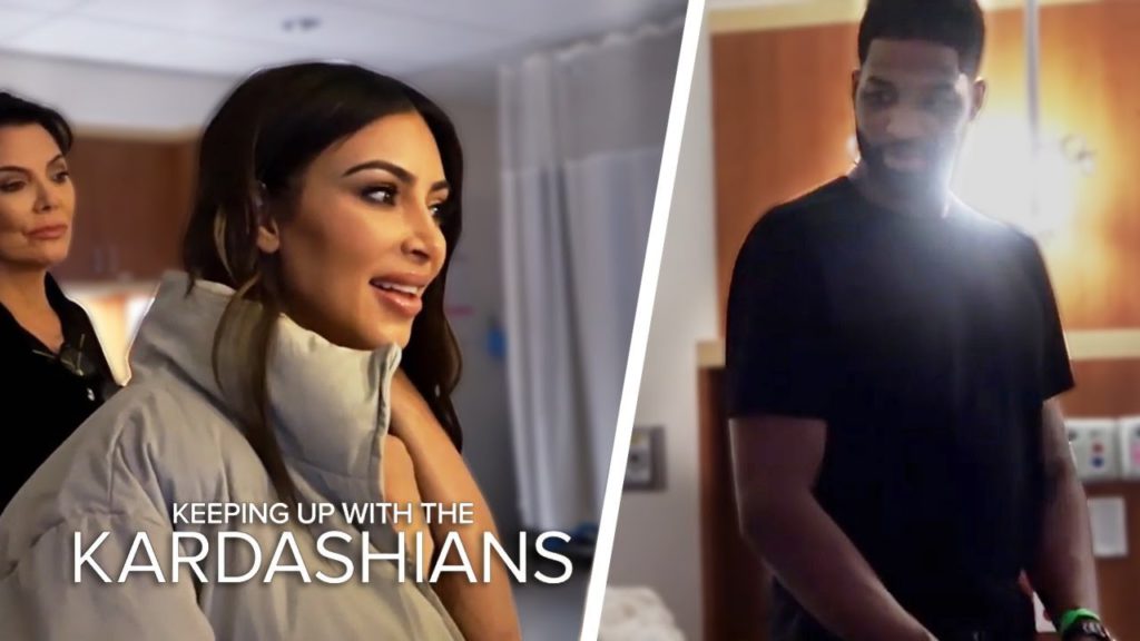 Kim And Tristan Thompson Come Face To Face In Khloe's Delivery Room | KUWTK | E! 1