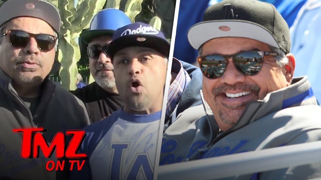 George Lopez Has A Fun Drunken Dodgers' Opening Day | TMZ TV