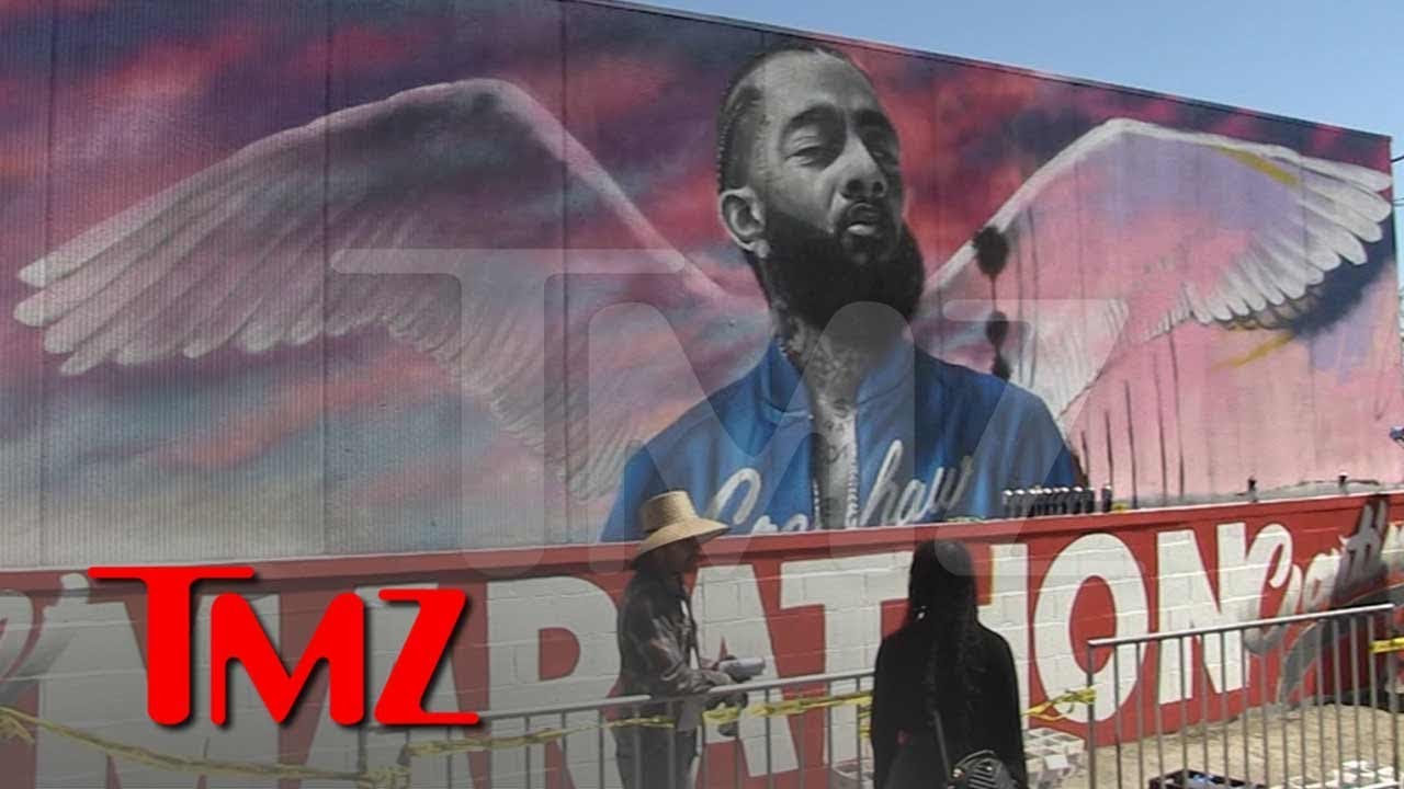 New Nipsey Hussle Mural Goes Up In L.A. | TMZ 4