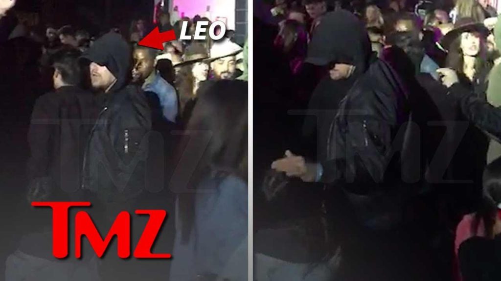 Leonardo DiCaprio Pets Lady's Head at Coachella After-Party | TMZ 1