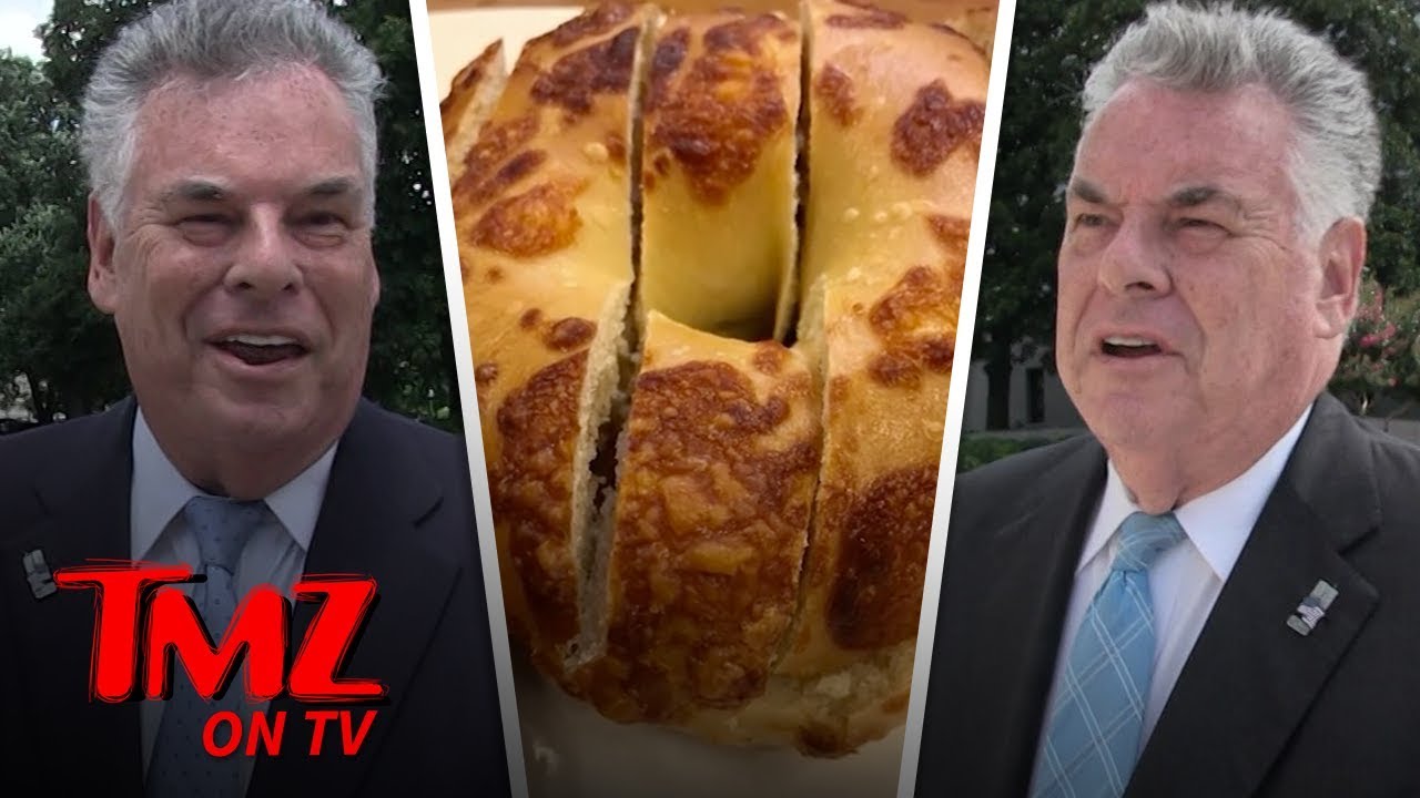 Congressman Weighs In On The Bagel Cutting Debate | TMZ TV