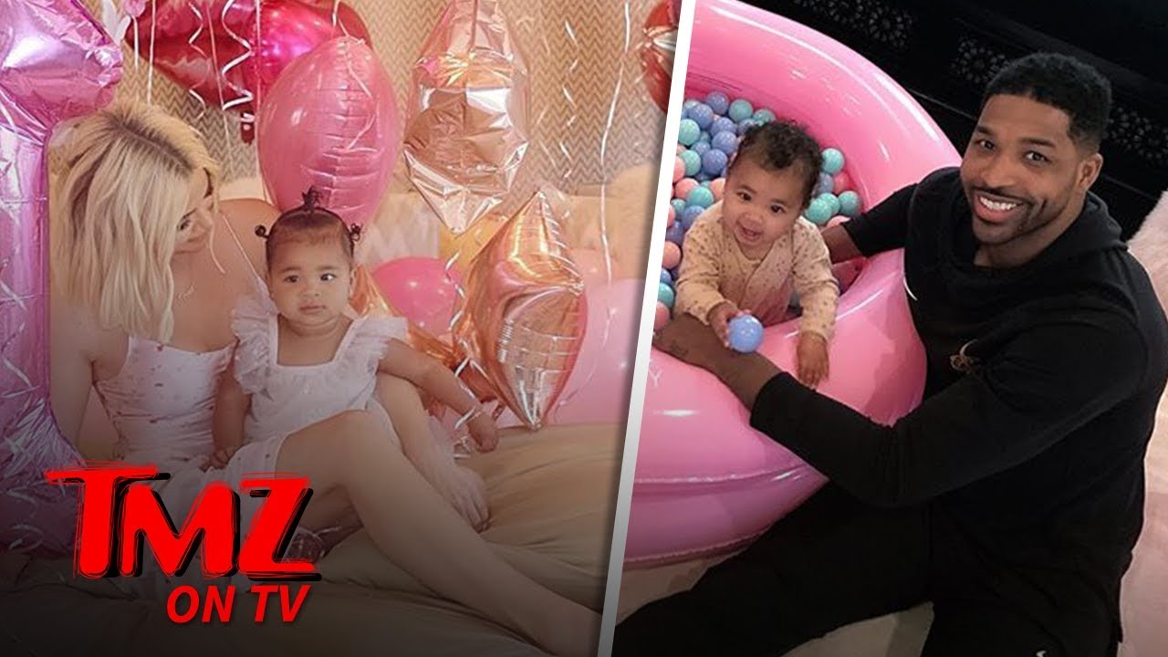 Khloe Kardashian, Tristan Thompson Reunite for True's 1st Birthday Bash | TMZ TV