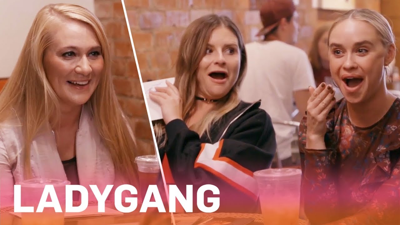 Becca Tobin & Jac Vanek Meet a Real Woman With Prison Baes | LadyGang | E! 3