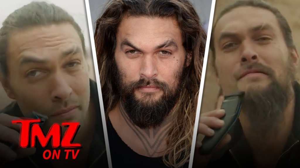 Jason Mamoa SHAVES His Beard Off!! | TMZ TV 1