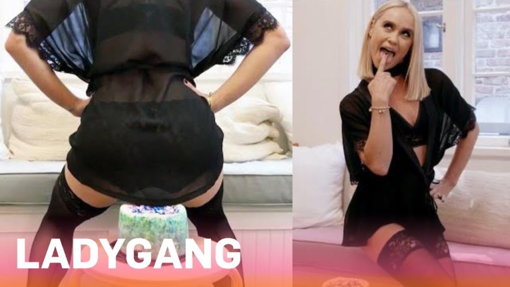 Becca Attempts to Arouse Her Husband With "Cake Sitting" | LadyGang | E! 1