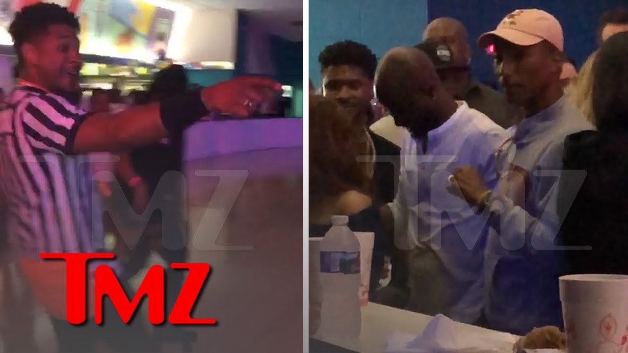 Pharrell, Usher, Pusha T Party at Roller Skating Rink Before Music Fest | TMZ